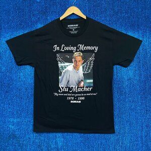 Scream “In Loving Memory Stu Macher” Graphic T-Shirt Size Large